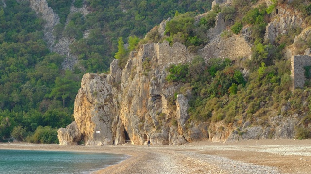 土耳其地中海的西拉里奥林波斯海滩视频素材