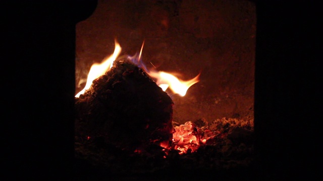 炉子Woodfire视频素材