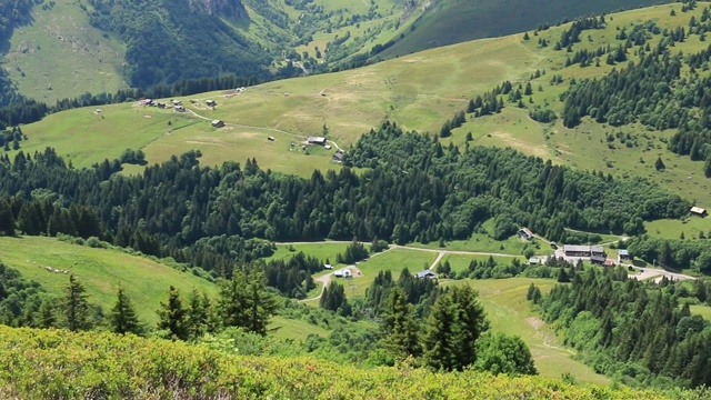 法国阿尔卑斯山的阿尔卑斯山景观。视频素材