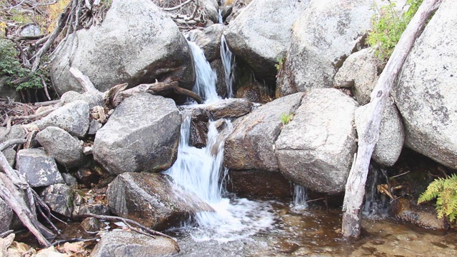 小落基山瀑布视频素材