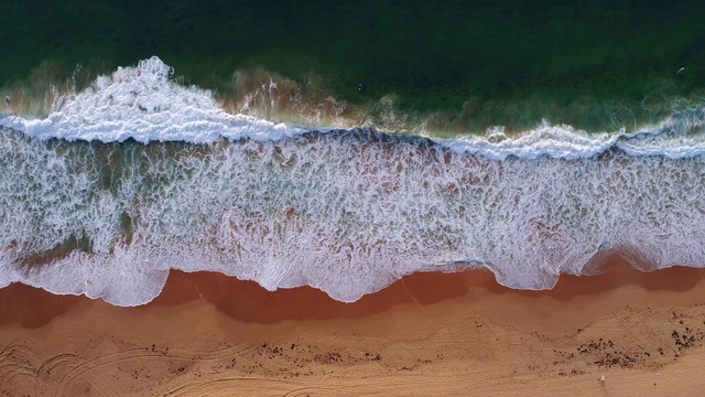 海转海滩沙冲浪顶视频素材