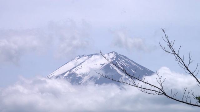 白天在富士山视频素材