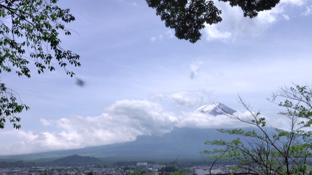 白天在富士山视频素材