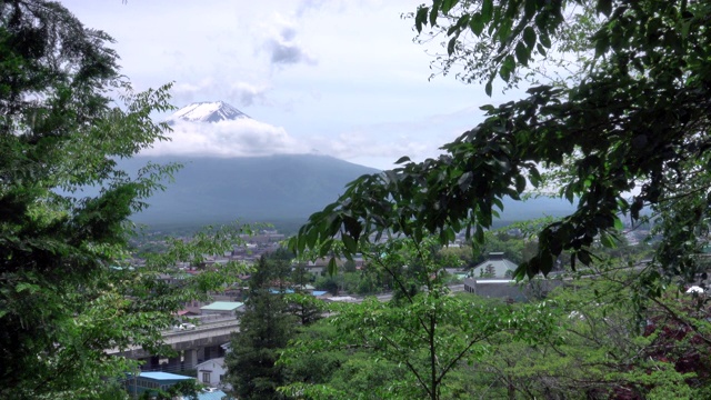 白天在富士山视频素材