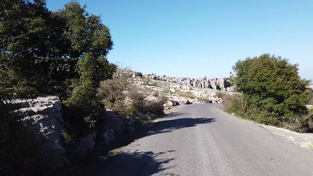 El Torcal de Antequera, Andalusia, Spain，在Antequera, Malaga省。视频素材