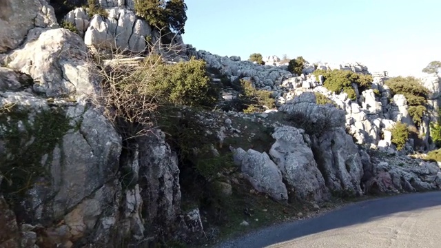 El Torcal de Antequera, Andalusia, Spain，在Antequera, Malaga省。视频素材