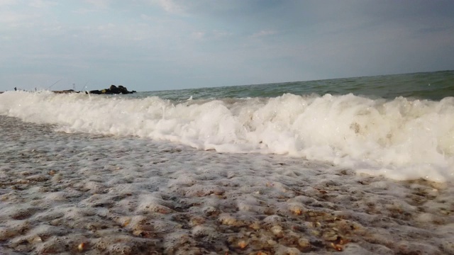 海边的海浪。视频素材