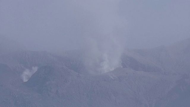 鸟瞰，日本鹿儿岛久前寺的新田山视频素材