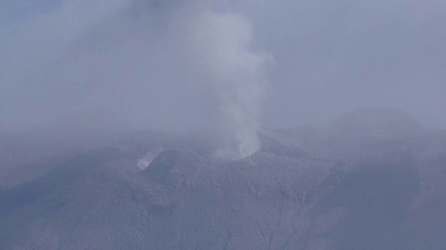 鸟瞰，日本鹿儿岛久前寺的新田山视频素材