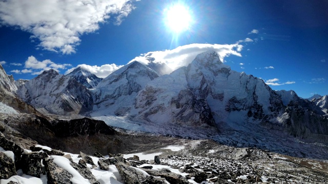 喜马拉雅山脉的风景视频素材