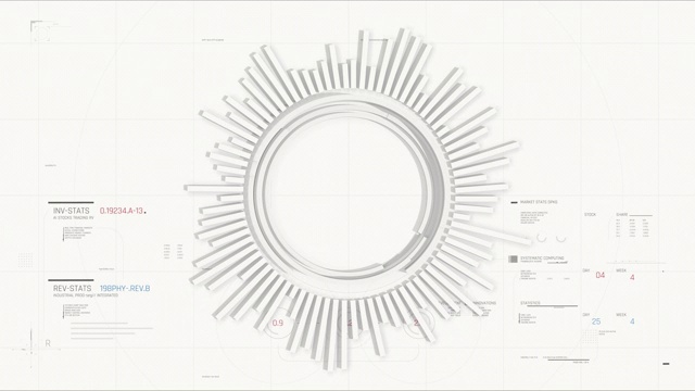 摘要财务信息图表，公司统计，数字，图表，图表视频素材