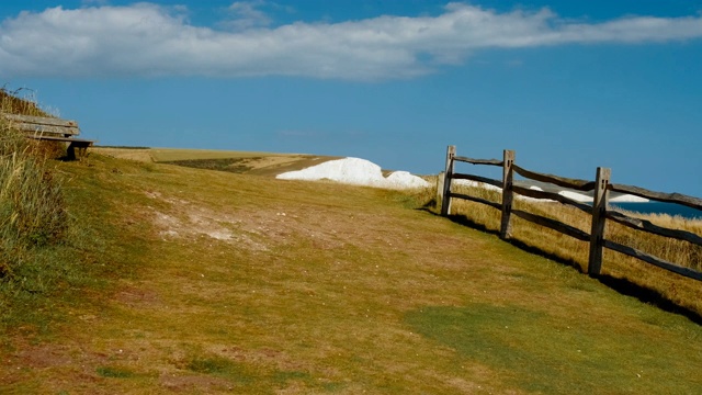 七姐妹，Cuckmere Haven, Sussex，英格兰，英国视频素材