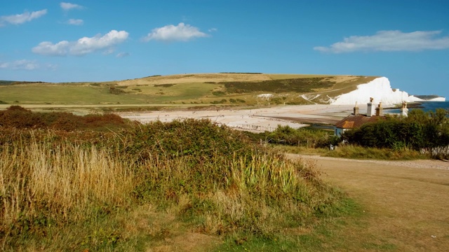 七姐妹，Cuckmere Haven, Sussex，英格兰，英国视频素材