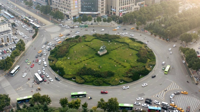 环岛鸟瞰图视频素材