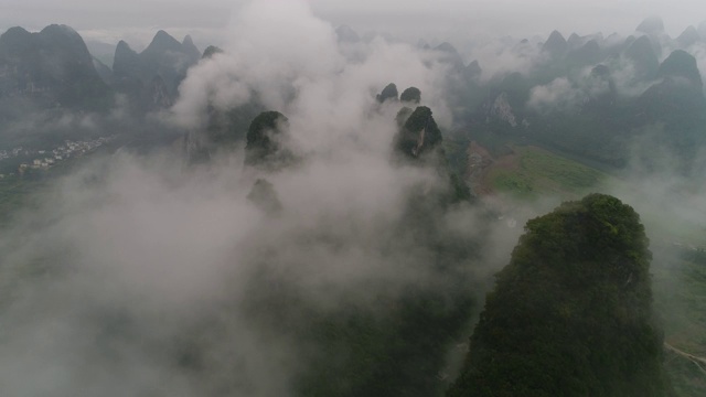 漓江日出，阳朔，桂林，中国广西视频素材