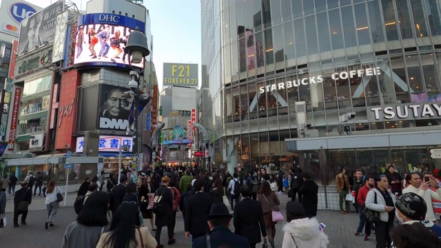 日本东京涩谷穿越超级断层视频素材