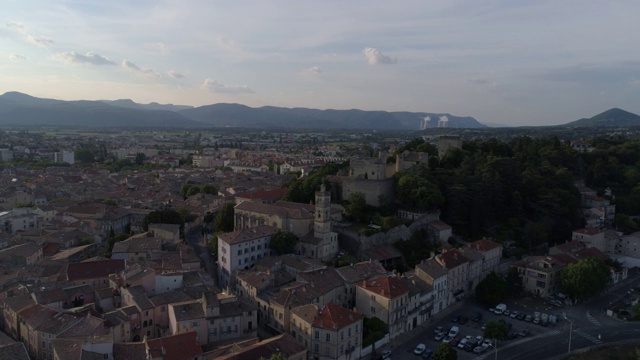 Montélimar空中进场，Drôme，法国视频素材