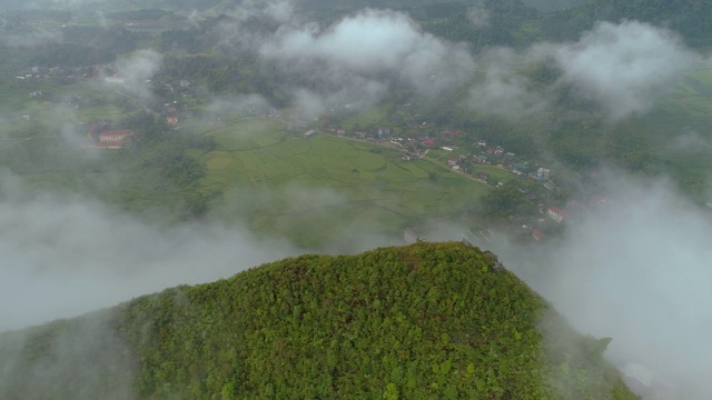 越南河江省全坝区潭山镇的山。视频素材