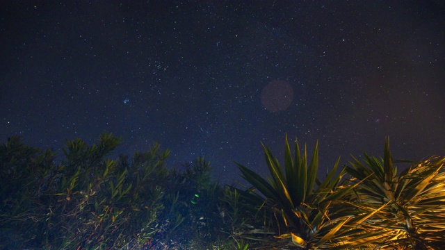 手掌上的星星移动时间流逝视频素材