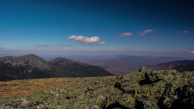 Mt- Washington Summit Time Lapse with clear skies和small clouds视频下载