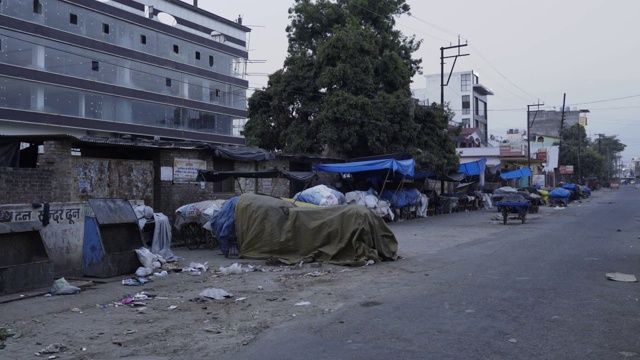 果蔬市场封闭，市场封闭视频素材