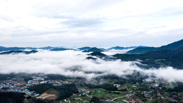 韩国京畿道的云海视频素材