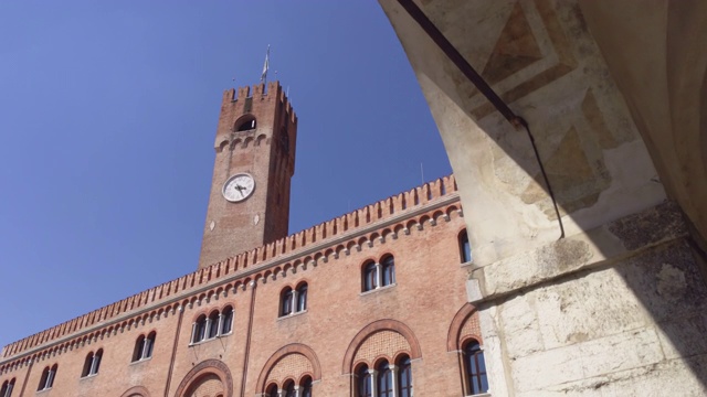 意大利特雷维索的Torre Civica视频素材