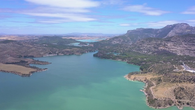 自然公园“Desfiladero de los Gaitanes”的电影全景。视频素材