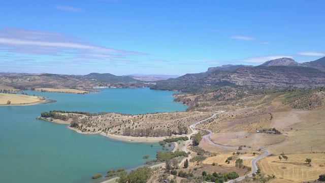 自然公园“Desfiladero de los Gaitanes”的电影全景。视频素材