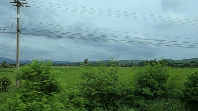 泰国美丽的乡村风景。视频素材