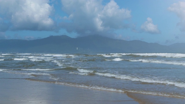 越南岘港海滩的景色视频素材