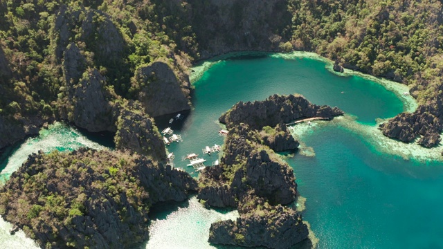 热带岛屿Busuanga，巴拉望，菲律宾视频素材