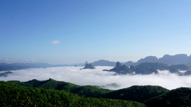 晨雾。视频素材