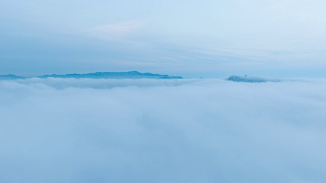 山东省青岛市的平流雾视频素材