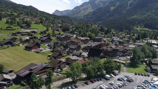 Les Diablerets，长途旅行-空中4K视频素材