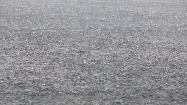 希腊锡沃塔的暴雨和冰雹。视频素材