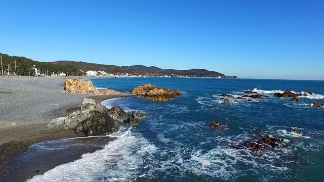 海浪/蔚山，韩国视频素材