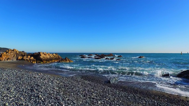 海浪/蔚山，韩国视频素材