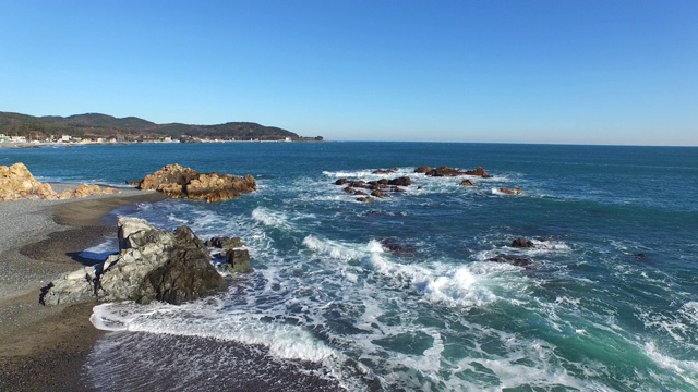 海浪/蔚山，韩国视频素材