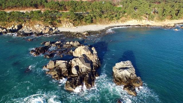 海浪/蔚山，韩国视频素材