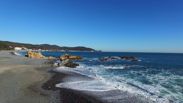 海浪/蔚山，韩国视频素材