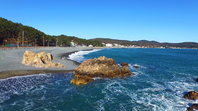 海浪/蔚山，韩国视频素材