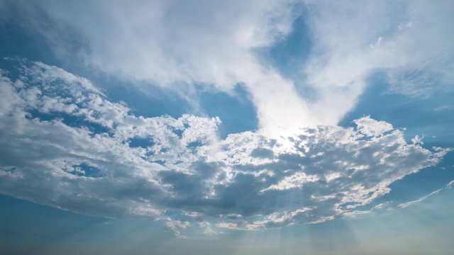 视频美丽的普遍Cloudscape背景，时间流逝。视频素材