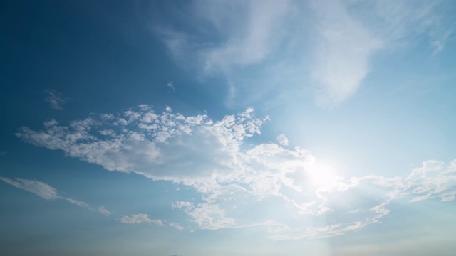 视频美丽的普遍Cloudscape背景，时间流逝。视频素材