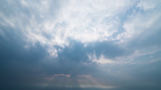 视频美丽的普遍Cloudscape背景，时间流逝。视频素材