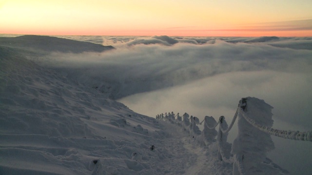 云中Karkonosze山视频素材