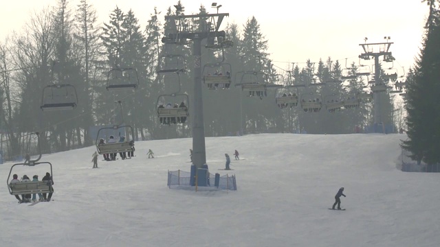 Suche的滑雪胜地视频素材