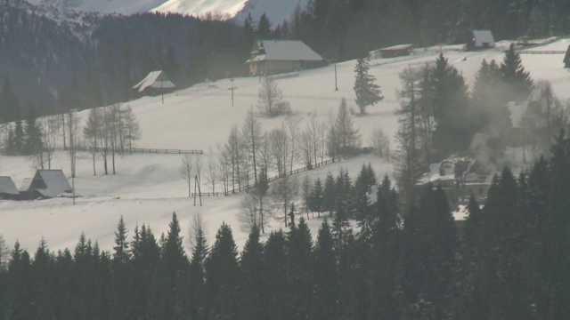 塔里山的冬天视频素材