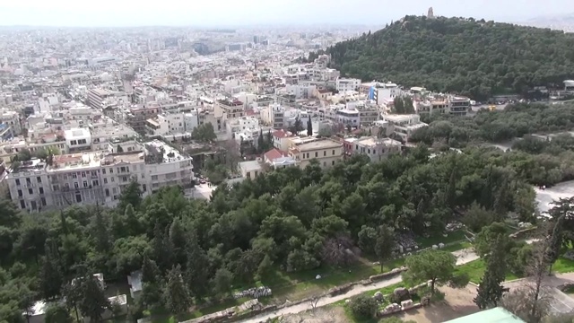 雅典全景-从卫城看视频素材