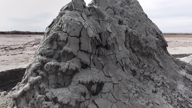 巨型泥火山到地热发电站视频素材